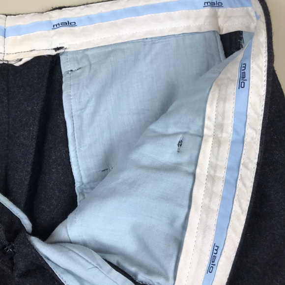 Malo gray cashmere cuffed pants - Picture 6 of 8